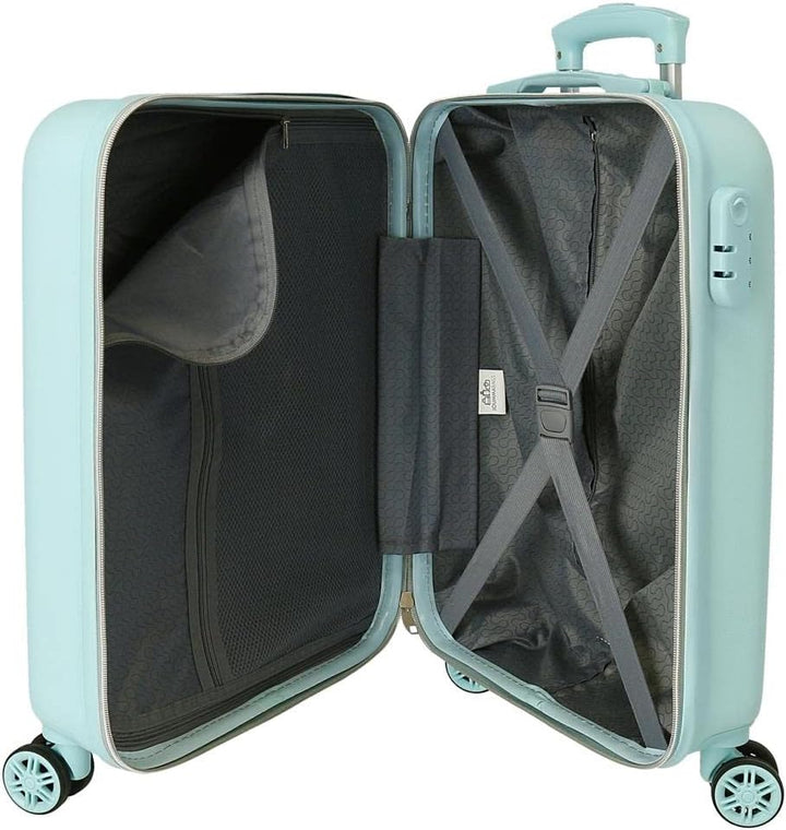 Movom My Favorite Place Kabinenkoffer Blau 38 x 55 x 20 cm starres ABS-Seitenkombinationsschloss 35
