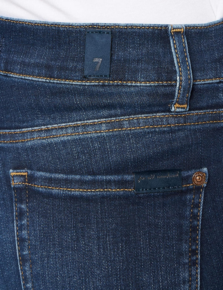7 For All Mankind Damen Relaxed Skinny Slim Illusion Eco Empower Jeans 25 Dark Blue, 25 Dark Blue
