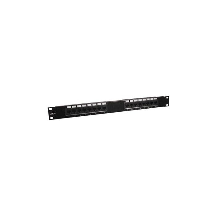 Patchpanel 19 Zoll CAT5e UTP - 16 ports 16 ports Cat5e UTP, 16 ports Cat5e UTP