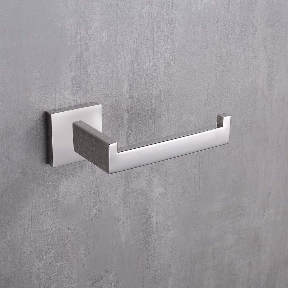TASTOS Toilettenpapierhalter, mattschwarz, Toilettenpapierrollenhalter, Spender und Aufhänger, Wandm