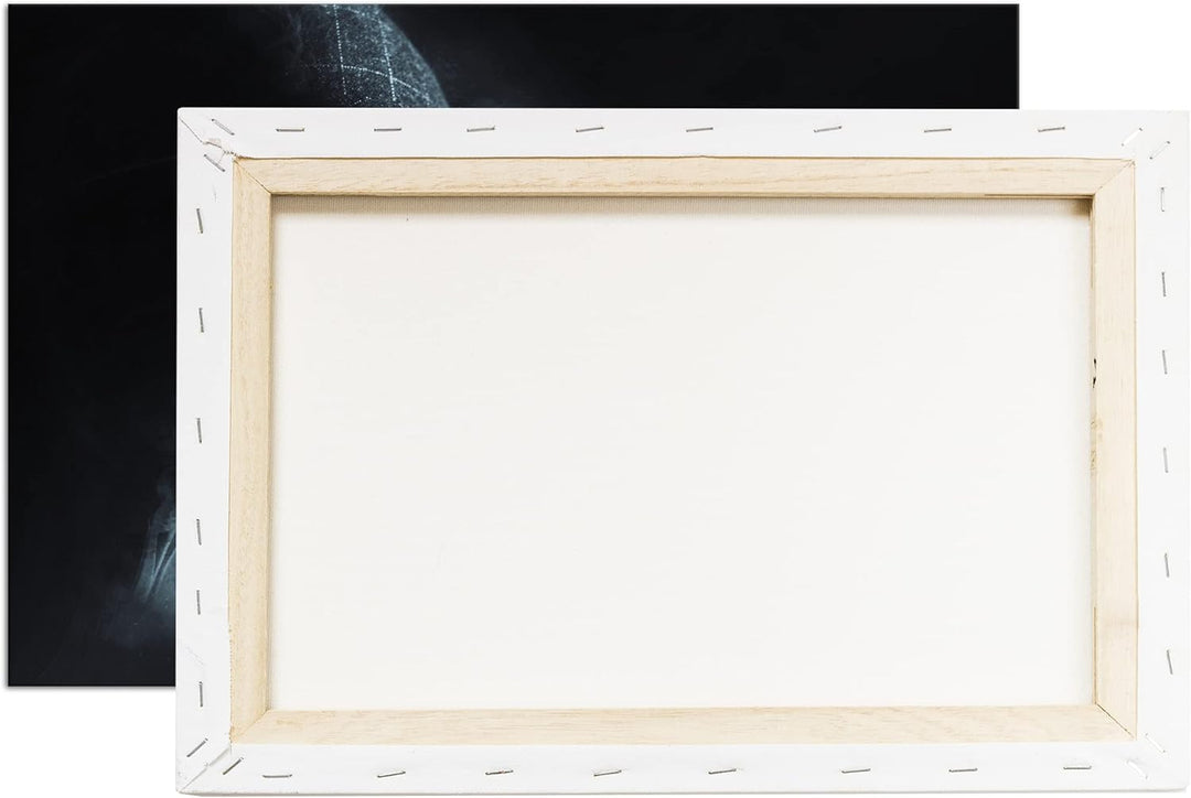 deyoli Gangster mit retro Brille Format: 80x60 als Leinwand, Motiv fertig gerahmt auf Echtholzrahmen