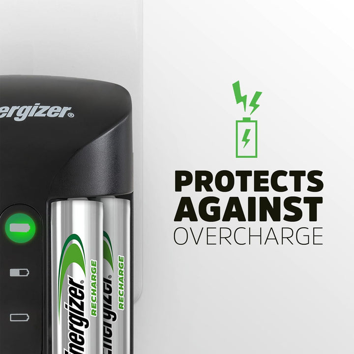Energizer Recharge Wert Ladegerät mit 4 AA NiMH Akkus im lieferumfang enthalten Pro Charger w/ 4-AA