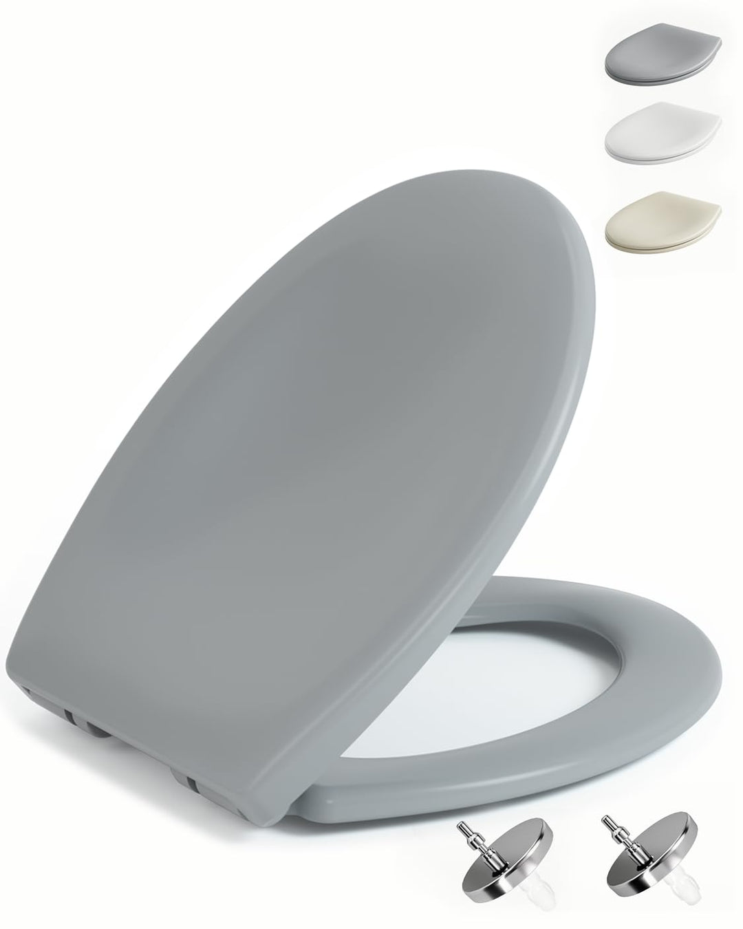 HySail Hochwertiger Toilettendeckel mit Absenkautomatik, Schnellverschluss und Hygienischer Oberfläc
