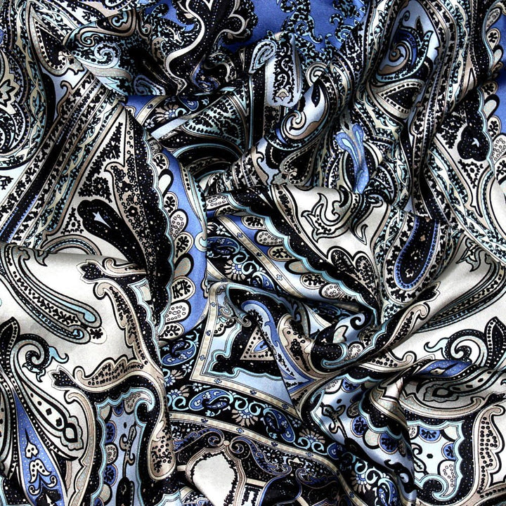 Lorenzo Cana Damen Seidenschal Paisleymuster Schaltuch aus 100% Seide 50 cm x 165 cm Damentuch 89070