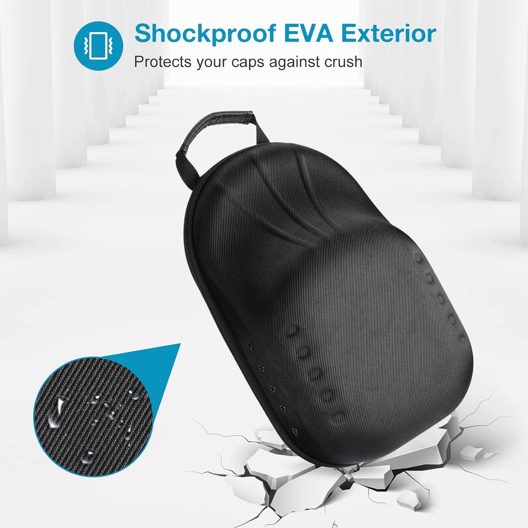 ProCase Baseball Cap Organizer Kappen Reise Case Hat Carrier Aufbewahrungstasche für 6-7 Caps Huthal