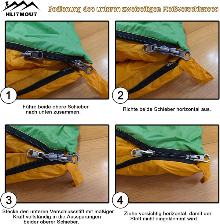 Daunen Deckenschlafsack, Leichter Kleiner Kompakt Schlafsack für Alle Jahreszeiten Camping, Wandern