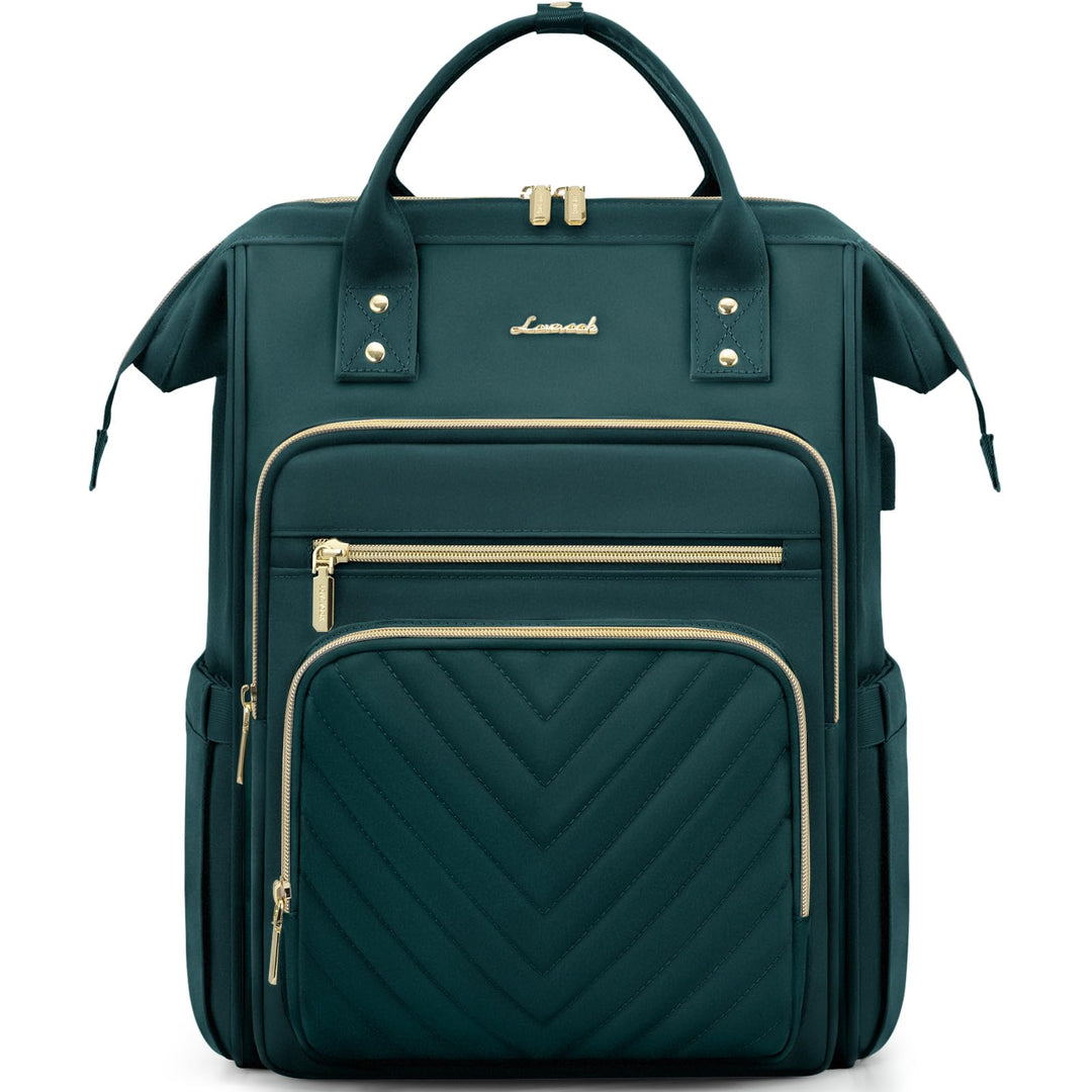 LOVEVOOK Rucksack Damen, 15,6 Zoll Laptop Schulrucksack Teenager Mädchen Wasserdicht, Elegant Reiser