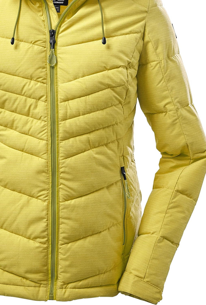 Killtec Damen Kow 149 Wmn Qltd Jckt Steppjacke mit abzippbarer Kapuze 38 hell pistazie, 38 hell pist
