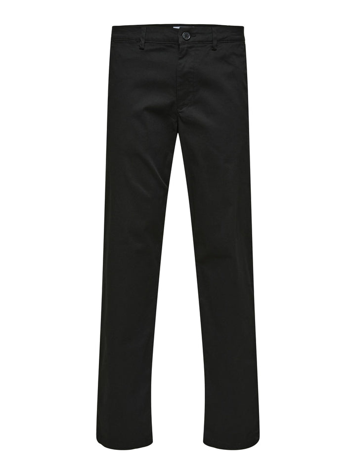 SELECTED HOMME Male Chino 196 Straight Flex 28W / 32L Schwarz, 28W / 32L Schwarz