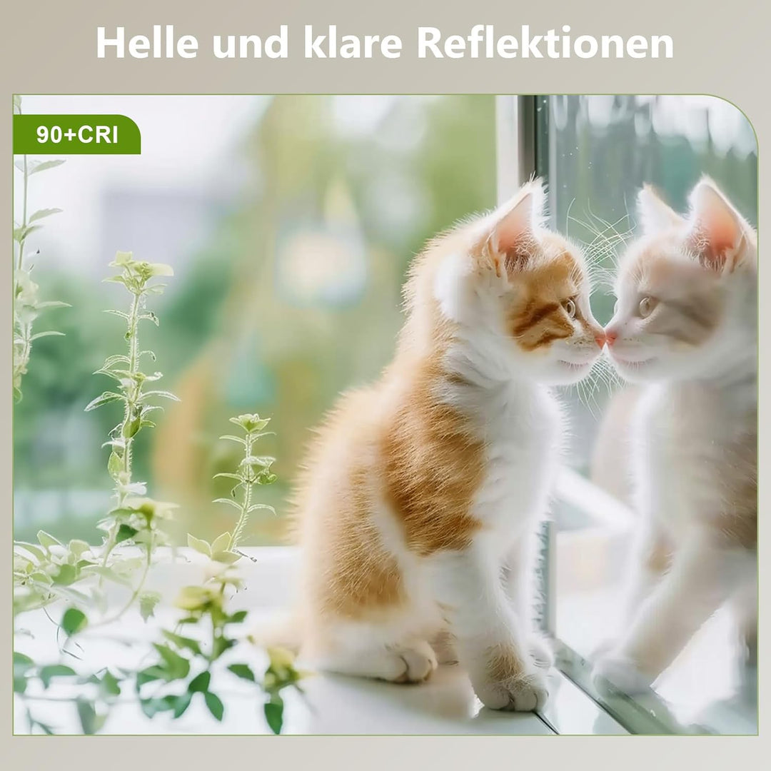 Spiegel Mit Beleuchtung, 80 X 55 cm Asymmetrischer Badspiegel Mit Beleuchtung Mit Touch-Schalter, Di