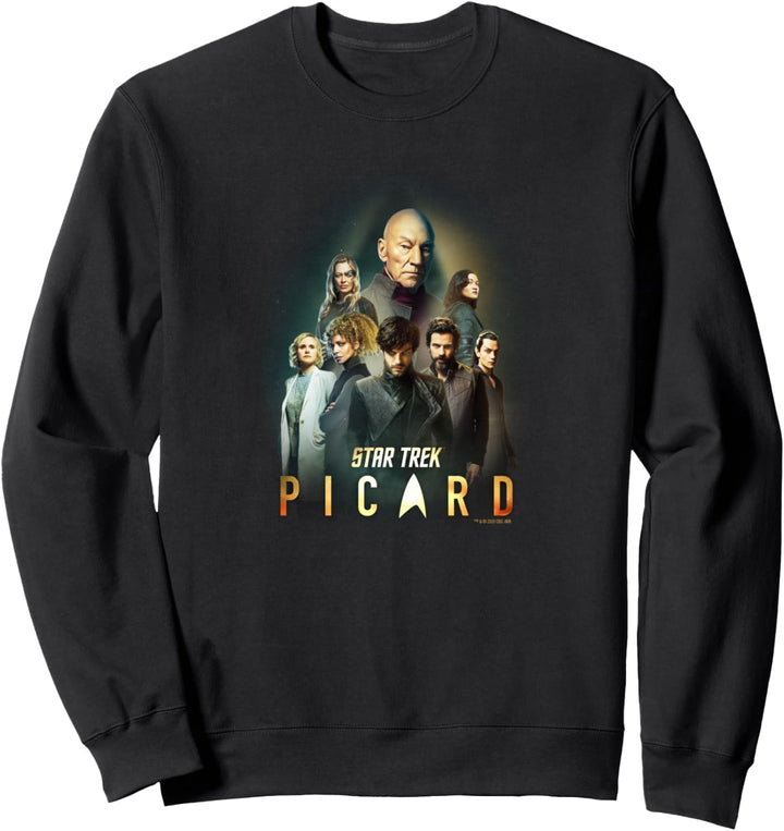 Star Trek: Picard Cast Collage Logo Sweatshirt