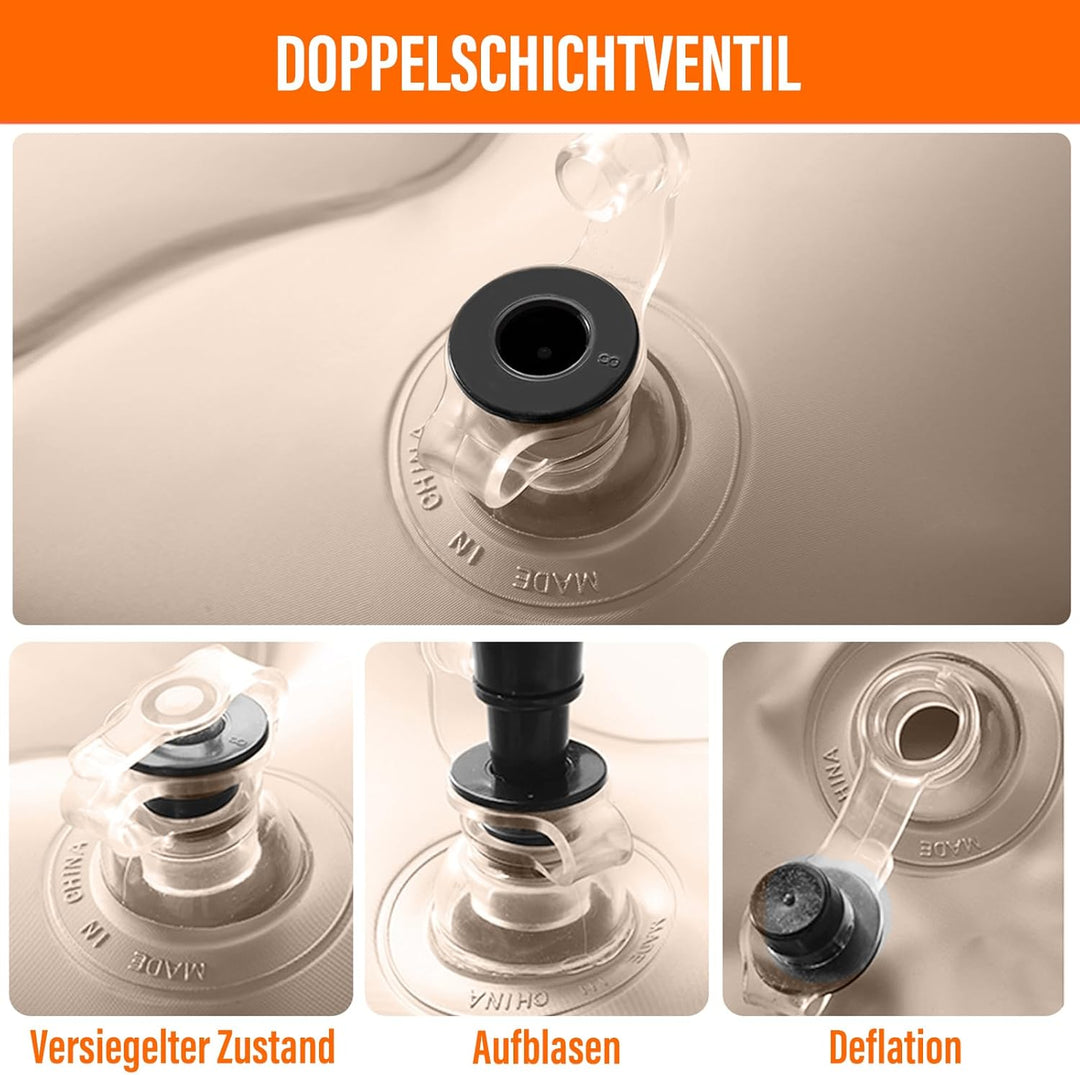 Ergocar Auto Luftmatratze Glückliche Katze Aufblasbare Matratze mit Pumpe Air Bett Camping Auto Kiss