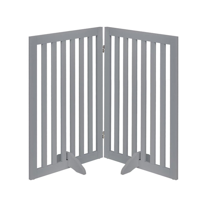 unipaws 91 cm hohes freistehendes Absperrgitter für Hunde und Katzen aus Holz, faltbar und erweiterb
