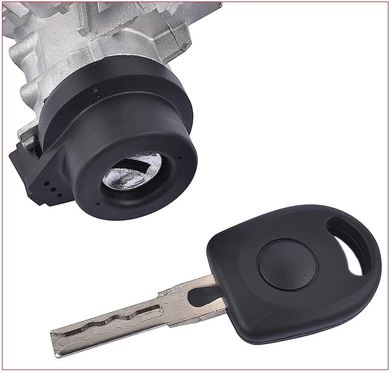 Flynsu Zündschalter mit Sperrzylinder Schlüssel für 1.4L 1.8L 2.0L 2006-2011 1K0905841 1K0905851B 1K