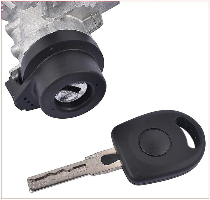 Flynsu Zündschalter mit Sperrzylinder Schlüssel für 1.4L 1.8L 2.0L 2006-2011 1K0905841 1K0905851B 1K