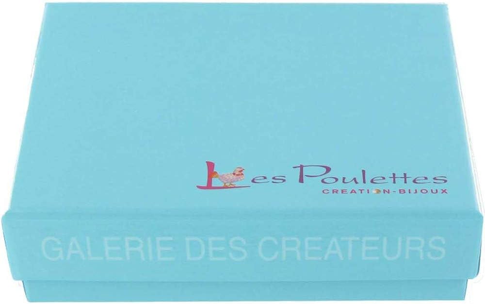 LES POULETTES BIJOUX - Messing Ohrringe Ring und Glaspaste Bubble Kristalle