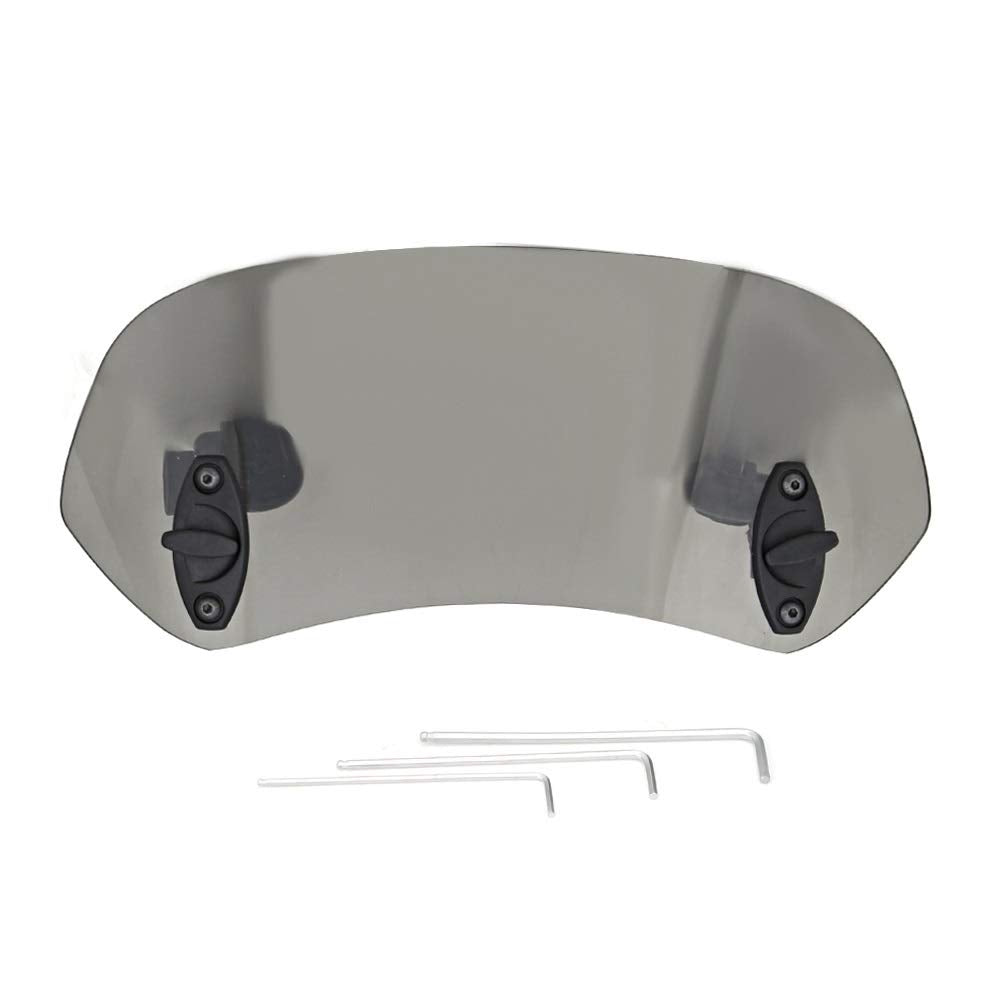 DEWIN Motorrad Windschild, Street Glide Special Windschild Motorrad Einstellbare Clip On Windschutzs