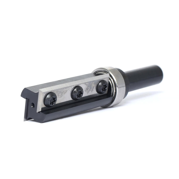 Sinoprotools Wendeplatten Bündigfräser,12mm Schaft Bündiger Fräser Schnittlänge 50mm,mit 4-seitigen