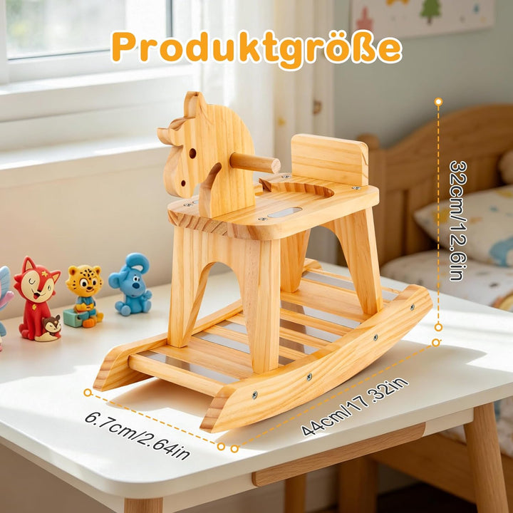 Tonie Regal im Schaukelpferd-Design, Standregal für Toniebox & Figuren, Zubehör für Toniebox 1 & 2 S