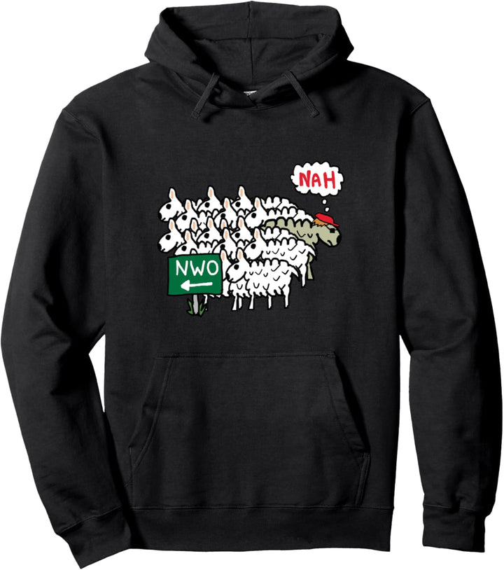 Anti-NWO Neue Weltordnung Pullover Hoodie