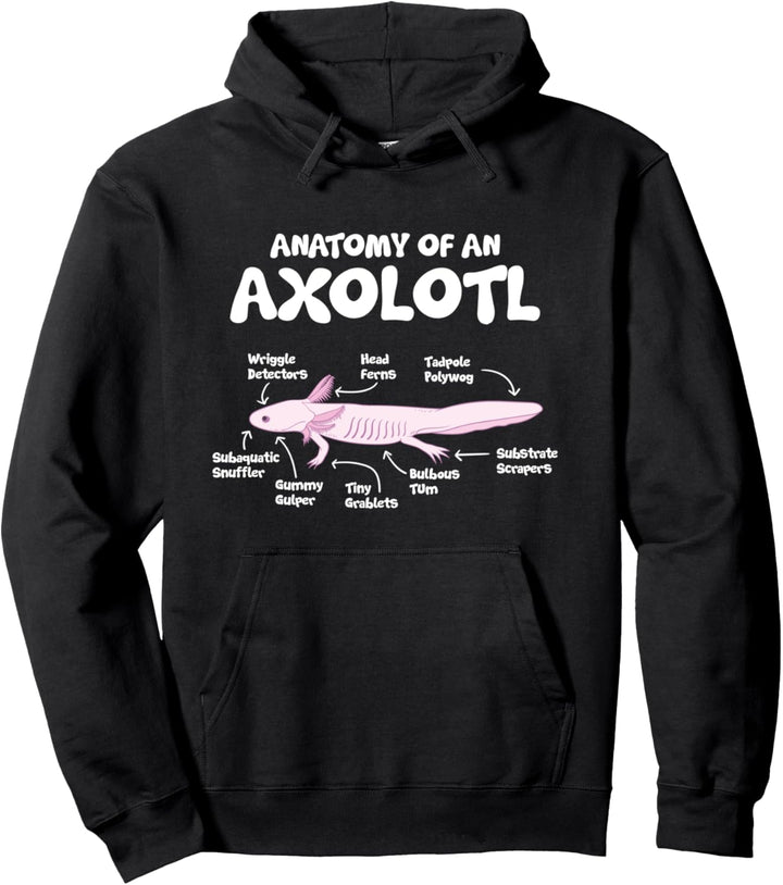Anatomy Of An Axolotl Axolotls Biologie Schule Wissenschaft Pullover Hoodie