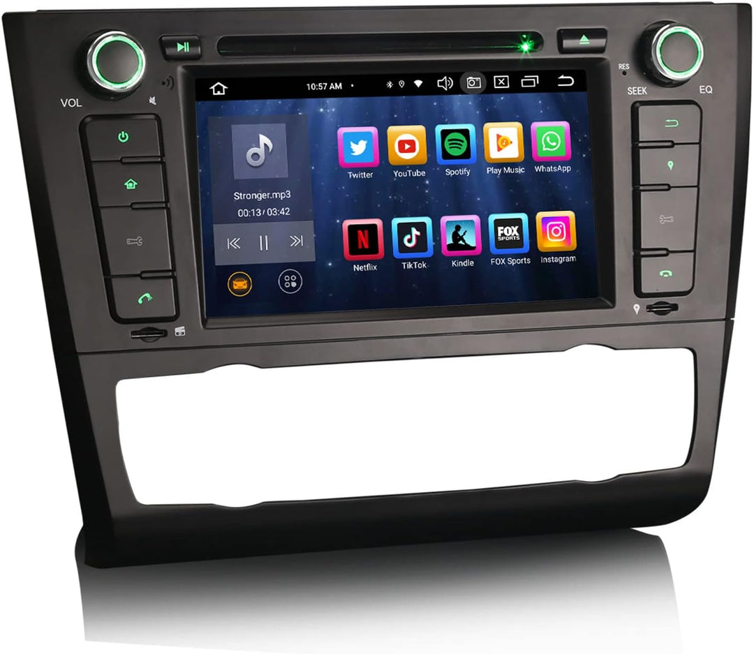 Erisin Android 14 8-Kern 4GB RAM+64GB ROM Autoradio GPS Navi für BMW 1er E81/82/88 7 Zoll Bluetooth