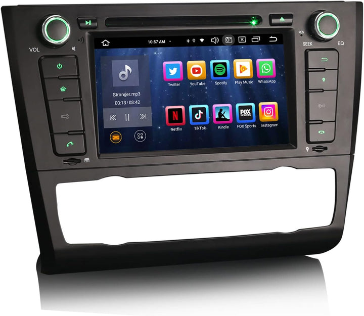 Erisin Android 14 8-Kern 4GB RAM+64GB ROM Autoradio GPS Navi für BMW 1er E81/82/88 7 Zoll Bluetooth