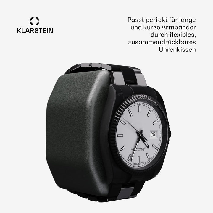 Klarstein Uhrenbeweger für Automatikuhren, Automatik-Uhrenbeweger für 6 Uhren mit Acryl-Tür, Automat