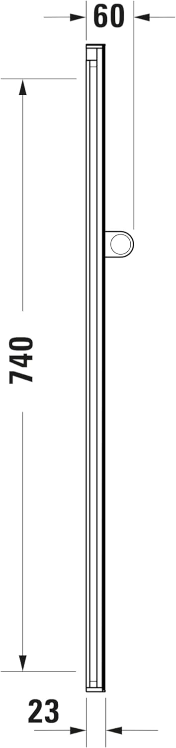 Duravit Universal Duschstange, Brausestange mit höhenverstellbarer Handbrausehalterung, variable Dus