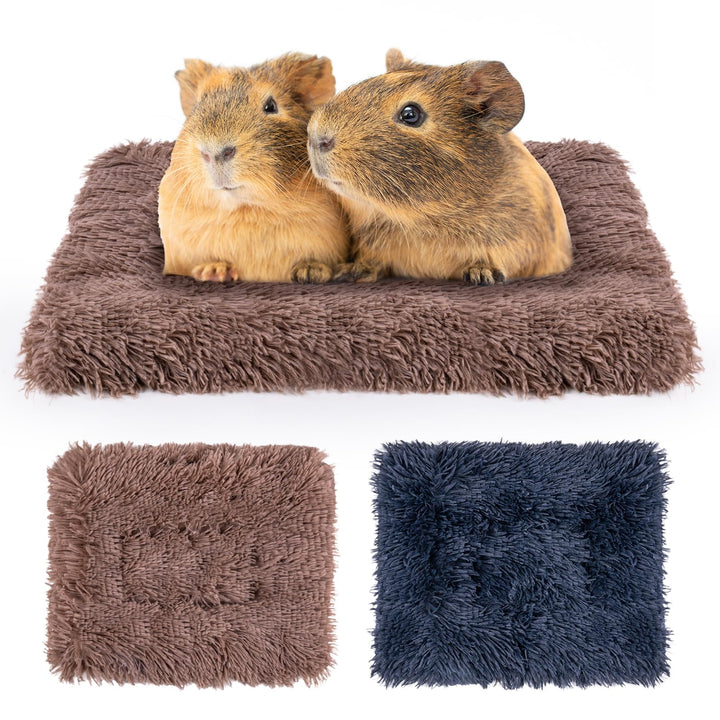 MICOOYO Kleintier-Bettmatte – Flauschiges Fleece-Kaninchenbett, Haustierunterlage für Kaninchen, Mee