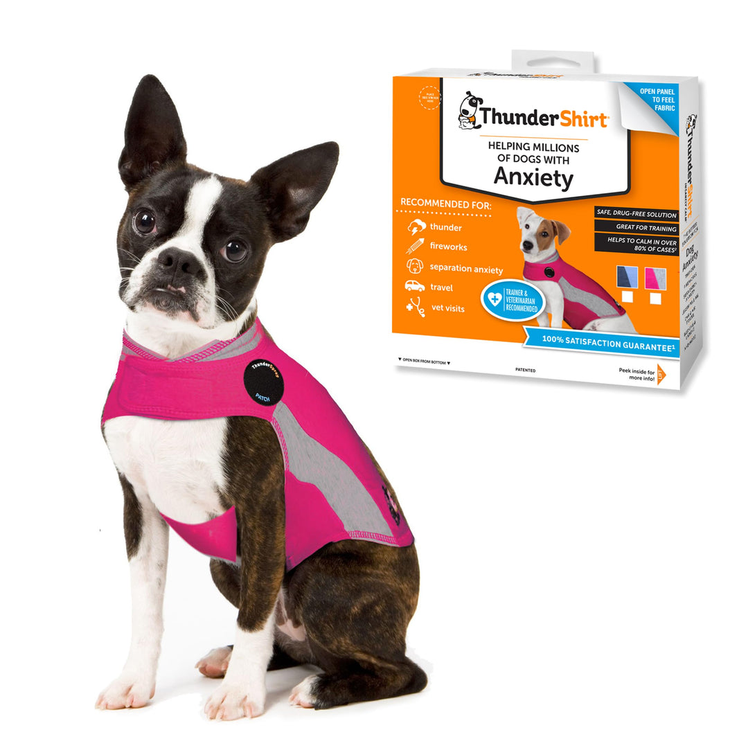 Thundershirt Beruhigungsweste, Hundemantel für ängstliche Hunde, Grösse XS, Polo pink, 99021