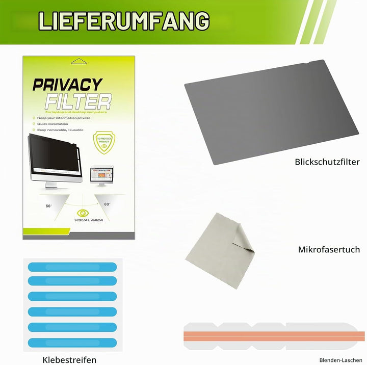 LAMA Blickschutzfilter Blickschutzfolie für 27 Zoll Monitor, Computer Monitor Universal Datenschutz
