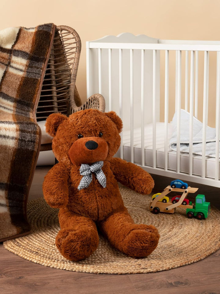 Plüschtier Teddybär Gross XXL - Braun Stofftier Kuscheltier Bär 80 cm Gross - zum Kuscheln und Spiel