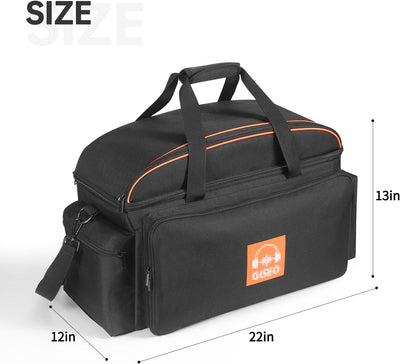 DJ Gig Bag, DJ Tasche DJ Kabel Datei Tasche DJ Gear Storage Organizer mit Abnehmbarer Gepolsterter U