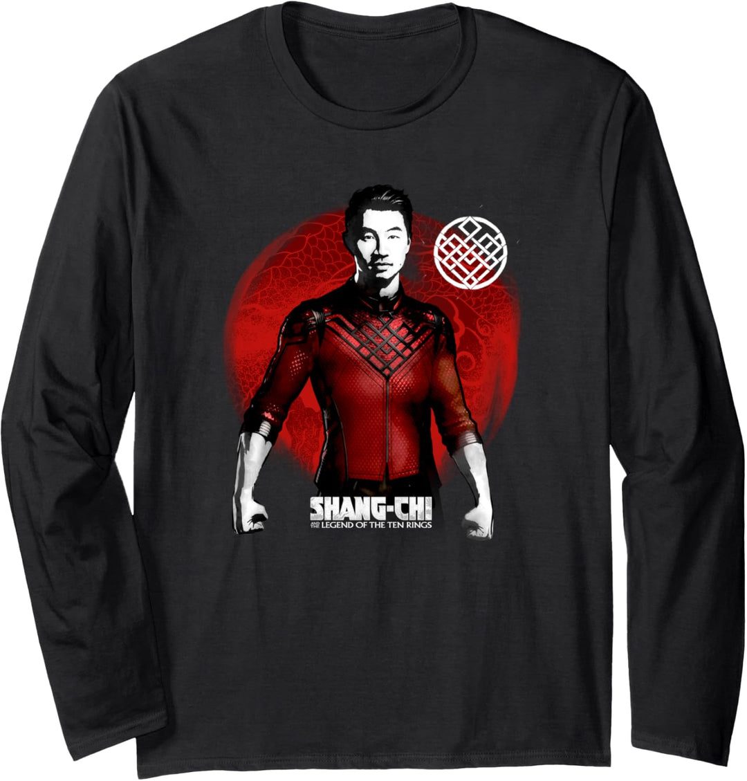 Marvel Shang-Chi Simple Poster Langarmshirt