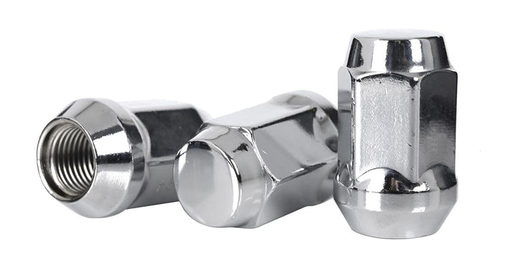 24 Radmuttern chrom 12x1,25mm Nuts Muttern mit 60° Konus - Schlüsselweite : 19mm~