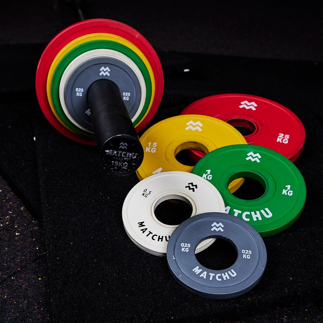 Matchu Sports | Fractional Plates | Mini Hantelscheiben | 0,25/0,5/1/1,5/2,5 KG | Satz mit 2 Stück |