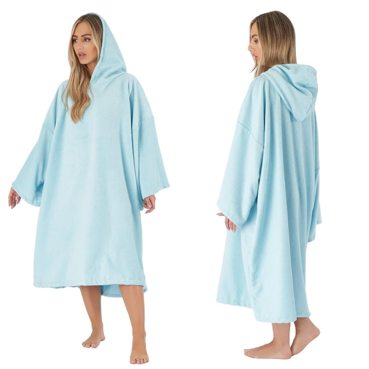 Brentfords Handtuch Poncho Erwachsene Kapuze Gross Bad Schwimmen Surf Poncho Mikrofaser Wechsel für