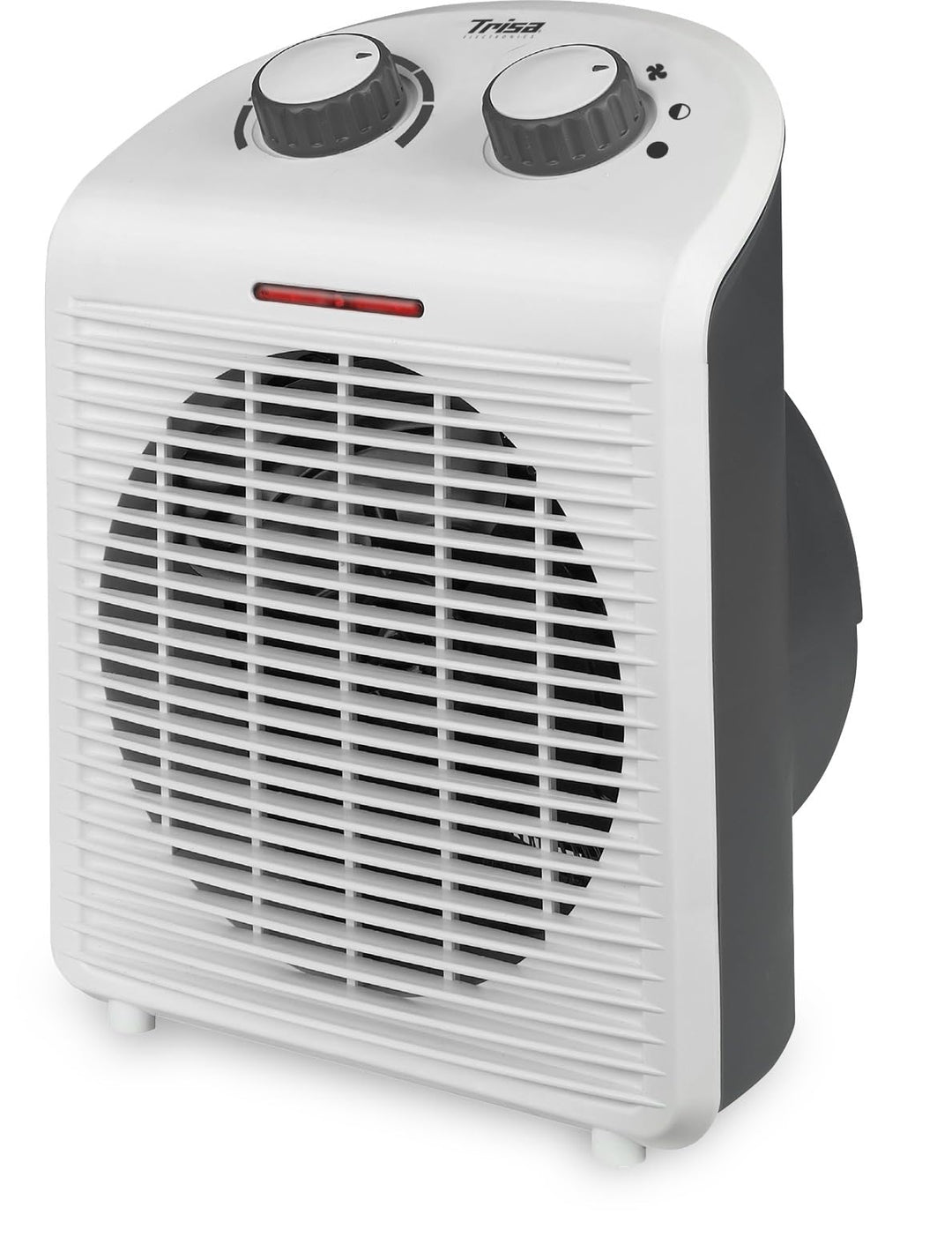 Trisa Heizlüfter - 2 Heizstufen 1000W/2000W, Ventilator für Kühl- & Warmluft, Thermostat, Überhitzun
