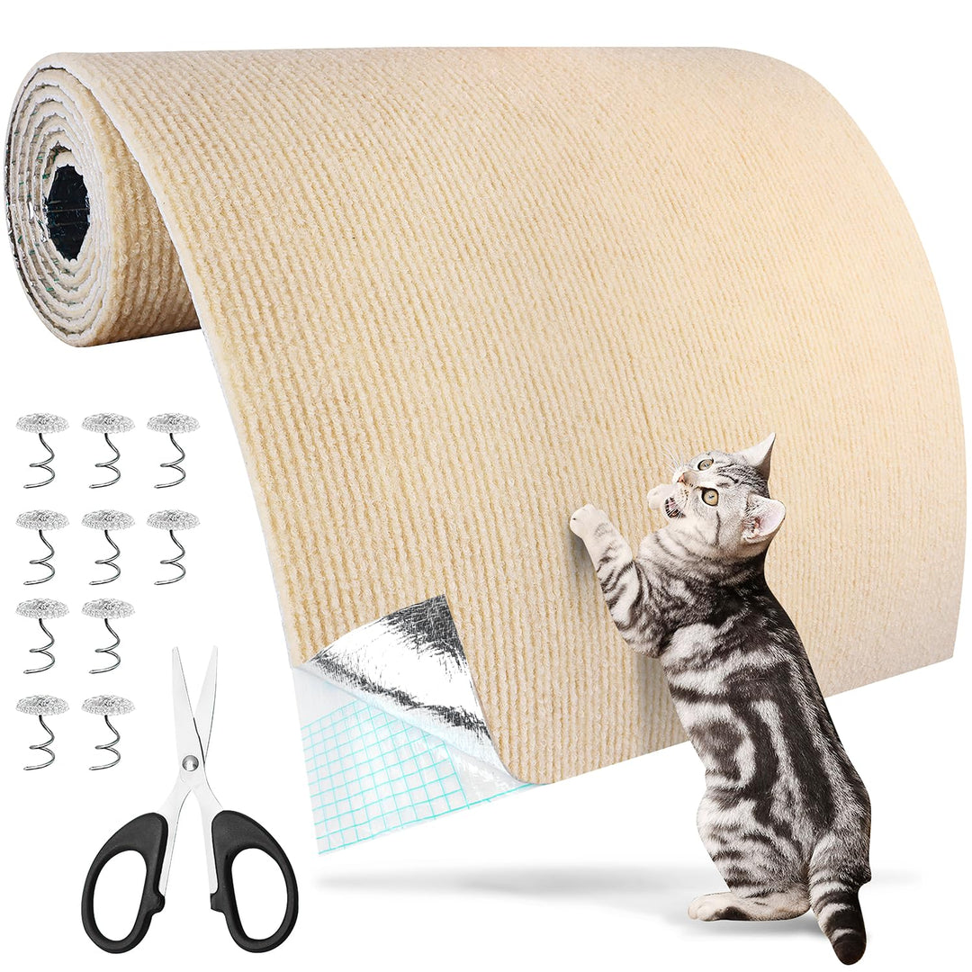 Kratzschutz Katzen Kratzmatte 200x40cm Kratzteppich Selbstklebend Katze | Wand Selbstklebende Kratzw