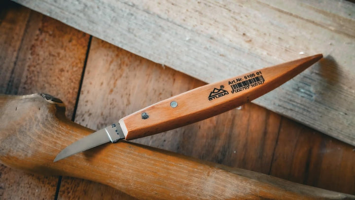 Stubai 510201 Schnitzersatz mit Holzheft 7-teilig, Medium