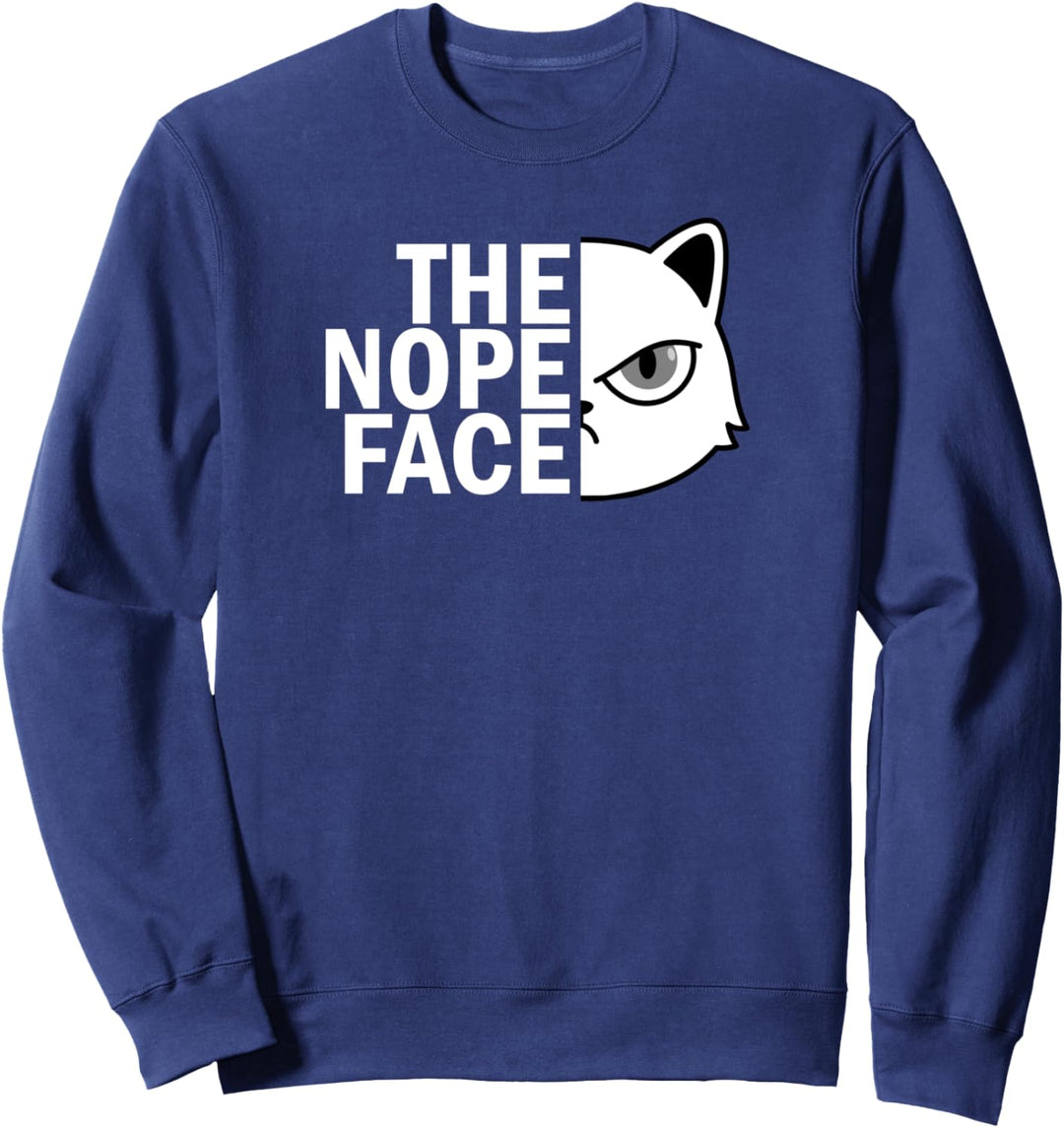 Lustiges Nope Cat Meme | Das Nope Face | Cat Mom, Cat Dad Sweatshirt