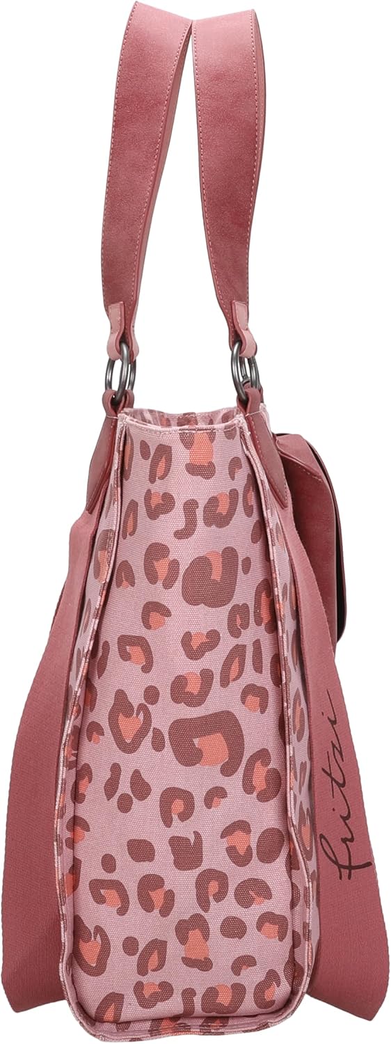 Fritzi aus Preussen Damen Izzy02 Canvas Shopper Leo Brick, Leo Brick