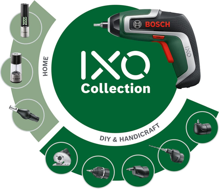 Bosch Kompakt-Akkuschrauber IXO (7. Generation, 3,6V / 2,0Ah, 5,5Nm, Micro-USB-Kabel, kompatibel mit