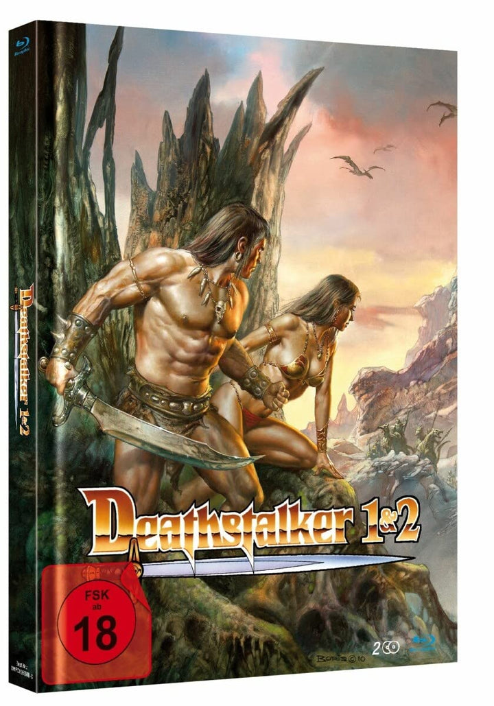 Deathstalker 1+2 - Limited Mediabook - Cover C (555 Stück, durchnummeriert) [Blu-ray], Blu-ray