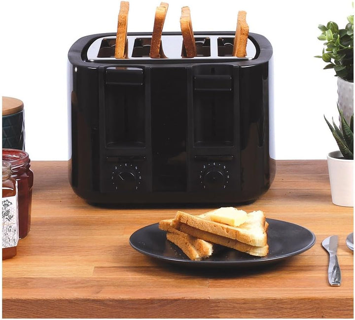 Livoo - Toaster mit 4 Schlitzen DOD167N Schwarz, Schwarz
