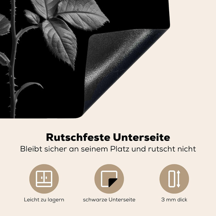 KitchenYeah© Herdabdeckplatte Einteilig Küche Herdabdeckung Induktionsfeld Ceranfeld Herdabdeckplatt