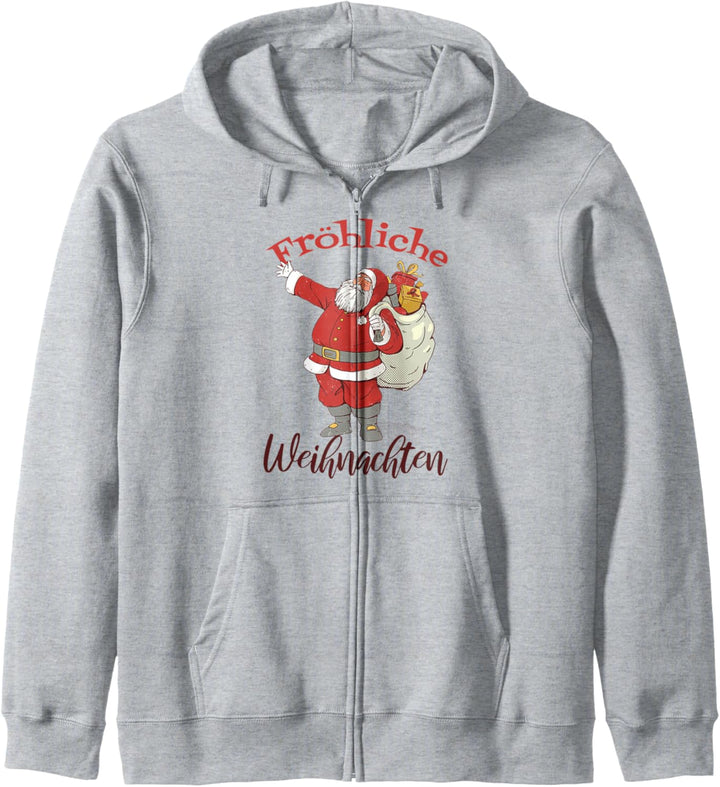 Nikolaus Weihnachtsmann Advent Fröhliche Weihnachten Kapuzenjacke