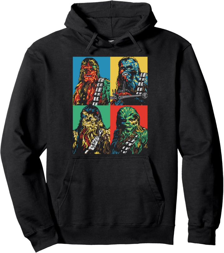 Star Wars Chewbacca Colorful Panel Portrait Pullover Hoodie