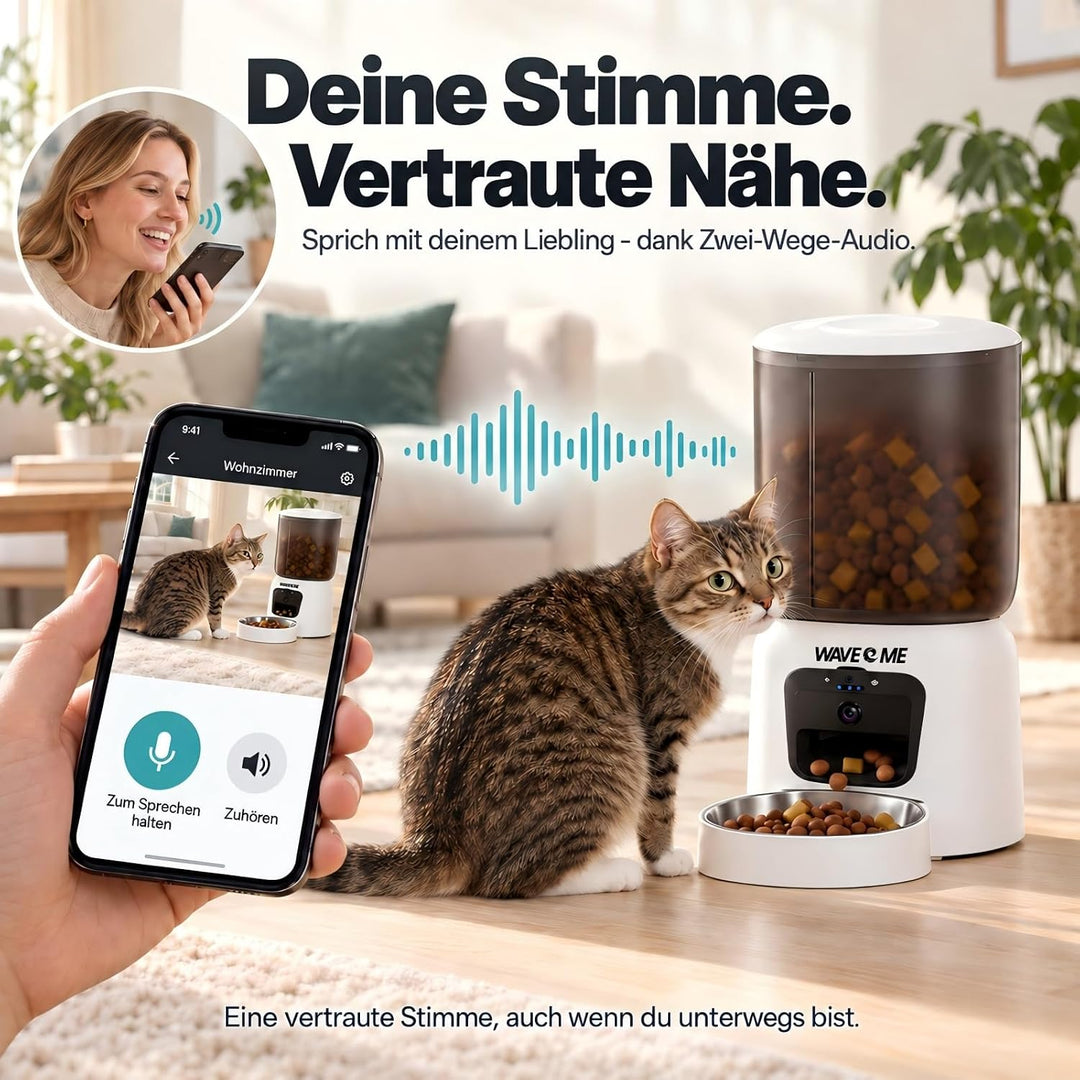 Automatischer Futterautomat Hund &amp; Katze 6L, Smart Futterspender